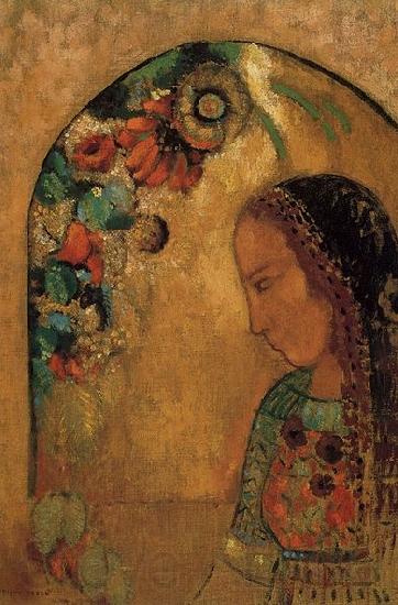 Odilon Redon Lady of the Flowers Germany oil painting art